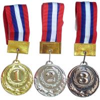 Медаль 3 место (d-6 см, лента триколор в комплекте) F11743